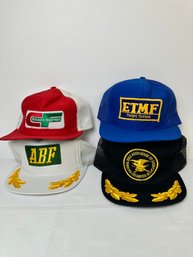 Four Vintage Trucker Hats