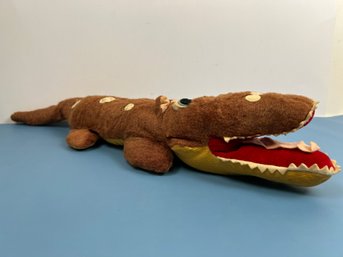 24 Stuffed Alligator.