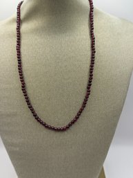 Purplish Color Beaded Necklace