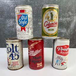 Lot Of 5 Old Beer Cans Colt 45 Columbia EMPTY  *Local Pickup Only*