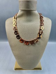 Renoir Greek Inspired Copper Color Necklace
