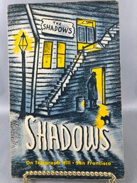 Vintage Shadows Restaurant Menu From San Francisco.