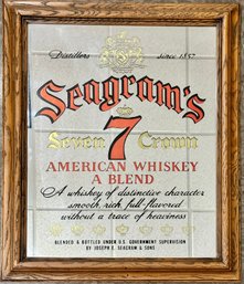 Vintage Seagrams 7 Mirror Sign