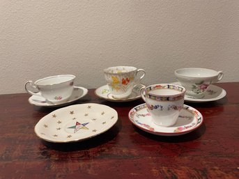 Mixed Lot Of Vintage China Cup & Saucers