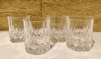 Crystal Whiskey Glasses ~ Set Of 4