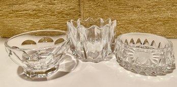 Small Crystal Bowls - Villeroy & Boch, Orrefors & Unmarked