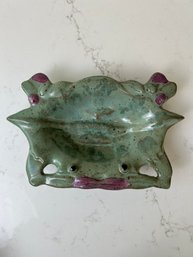 Studio Pottery Glazed Crab Dish