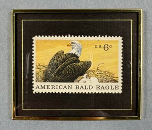 Eagle Stamp In Small Collectors Frame