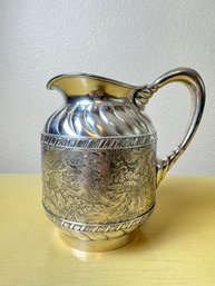 Vintage Quadruple Plate Pitcher With Angelic Scene *Local Pick-Up Only*