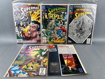 Lot Of 5 Superman Comics.