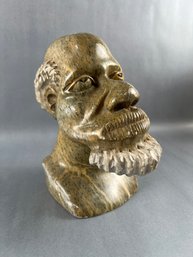 Carved Soapstone African Bust