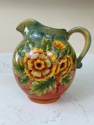 Terra Rosa Painted Pitcher