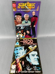 2 Vintage Star Trek Comic Books.