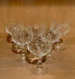 Crystal Cordial Glasses ~ Made In Scotland