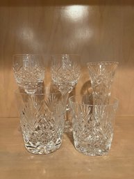 Crystal Stemware & Vase - Lot Of 5