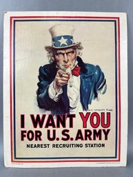 Vintage 1981 Uncle Sam Poster.