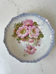 Vintage German Porcelain Floral Bowl