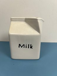 Stoneware Milk Carton 10 Strawberry Street. -Local Pick Only