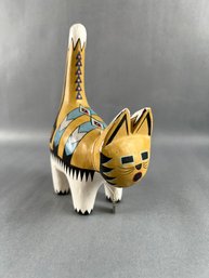 Southwest Wood Folk Art Cat