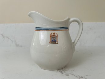 Lamberton China Ironstone Pitcher - Made For Reichle Sons Co.