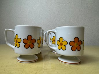 Set Of Six Buttercup Coffee Mugs Made In Japan *Local Pick-Up Only*