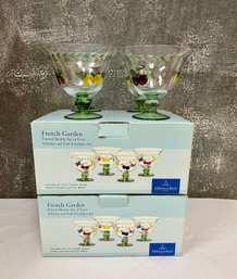 8 Footed Bowls- Pattern French Garden By Villeroy & Boch