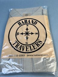 Vintage Haband Travelers 2 Pocket Pear Snap Button Shirt.