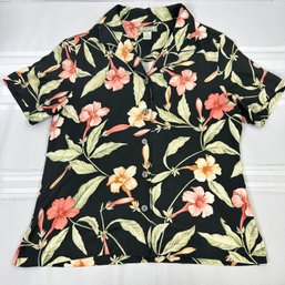 Tommy Bahama Silk Floral Shirt Small