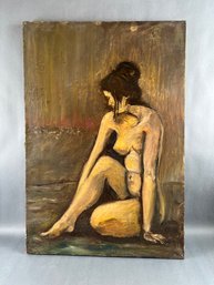 Vintage Female Nude Painting