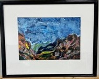 Framed/matted Watercolor By David N. Jayne -local Pick Up