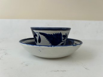 Stafforshire Clews Teacup & Saucer - England
