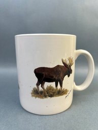 Large Coffee Cup With Big Game Animals On It.
