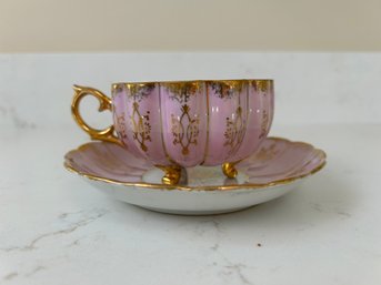 Shafford Hand Painted Teacup & Saucer - Japan