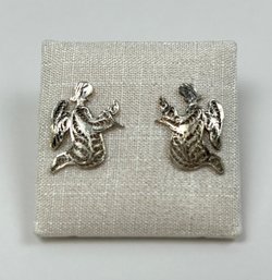 Pair Of Sterling Angel Earrings