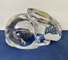 Val Saint Lambert Glass Bunny Rabbit