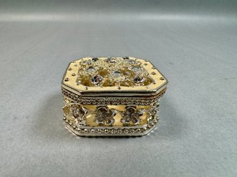 Small Bejeweled Trinket Box