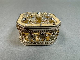 Small Bejeweled Trinket Box