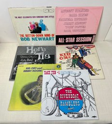 Lot Of 6 Albums Including Bob Newhart, Queen City Jazz Bamd