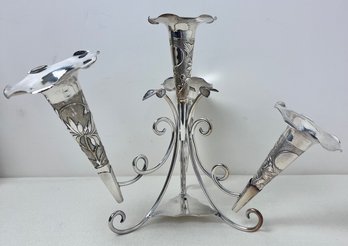 Vintage Silver Plate Epergne Center Piece.