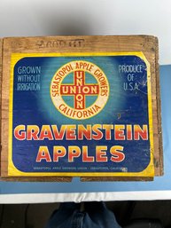 Vintage Gravenstein 1 Bushel Apple Crate. *Local Pickup Only*