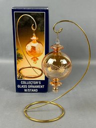 Collectors Glass Ornament With Stand