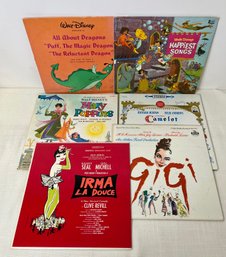 Lot Of 6 Albums Including Gigi Track Album And Disneys Mary Poppins