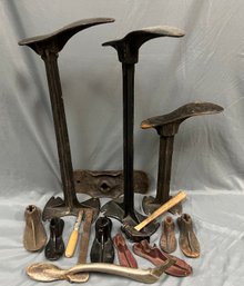 Lot Of Vintage Cobblers Foot Forms And Some Tools. *Local Pickup Only*