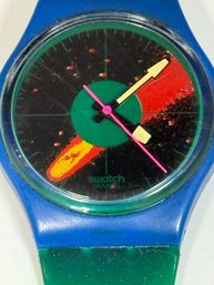 Swatch Colorful Wristwatch With Plastic Band