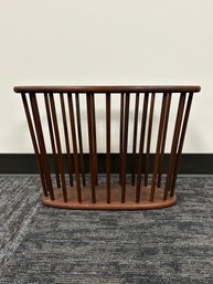 Mid Century Spindled Magazine Rack In Style Of Arthur Umanoff