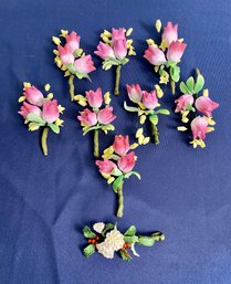 9 Decorative Holiday Ceramic Flowers