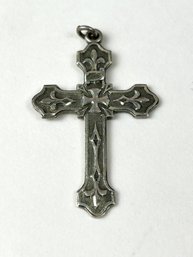 Vintage Sterling Silver Cross Pendant
