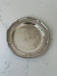 Silver Plate Small Round Tray
