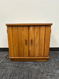 Oak 2 Door Nightstand/End Table (#1)