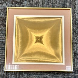 Vintage Square Gold Foil Framed Art